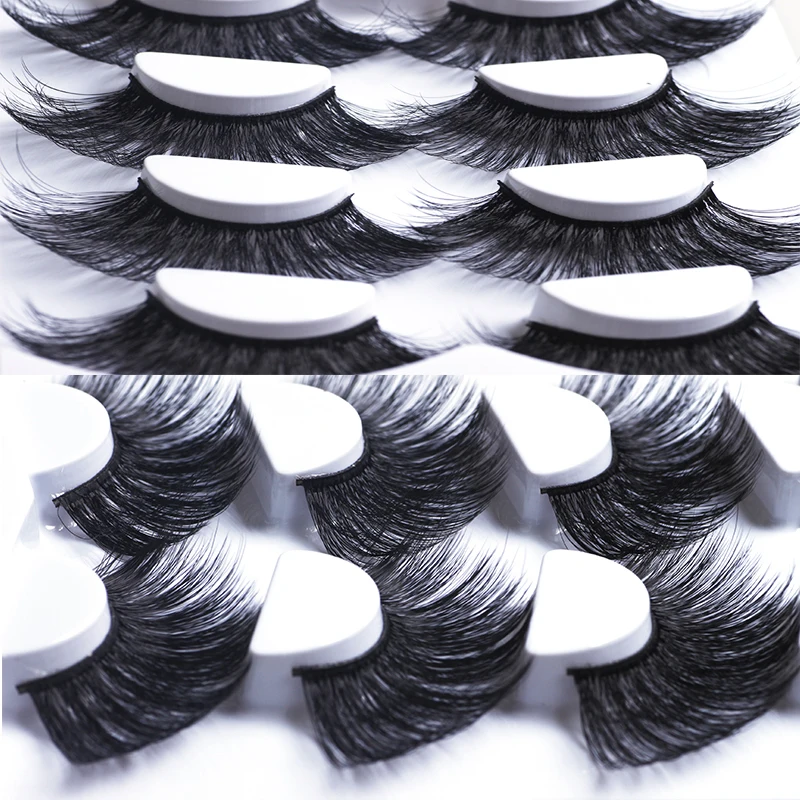 

Buenas new 6d lashes 25mm long eyelashes hand made winged full strip 6D false eyelash super long eyelashes extensions