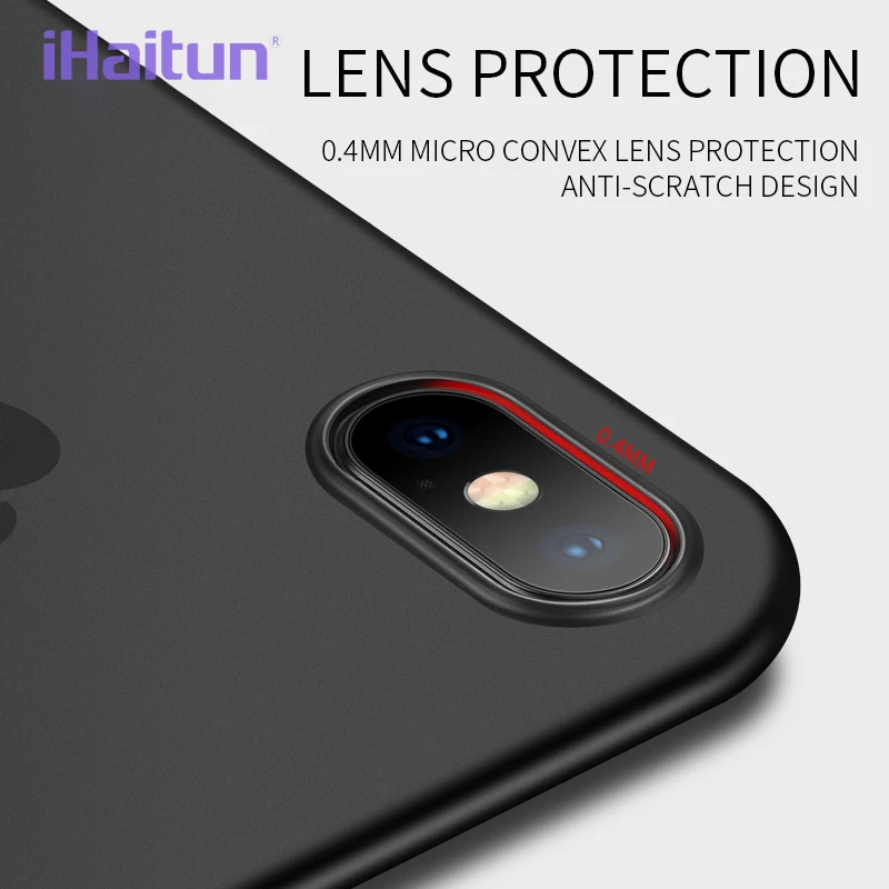 IHaitun роскошный 0 4 мм чехол для телефона iPhone XS MAX XR X s ультра тонкий прозрачный 10 7 8