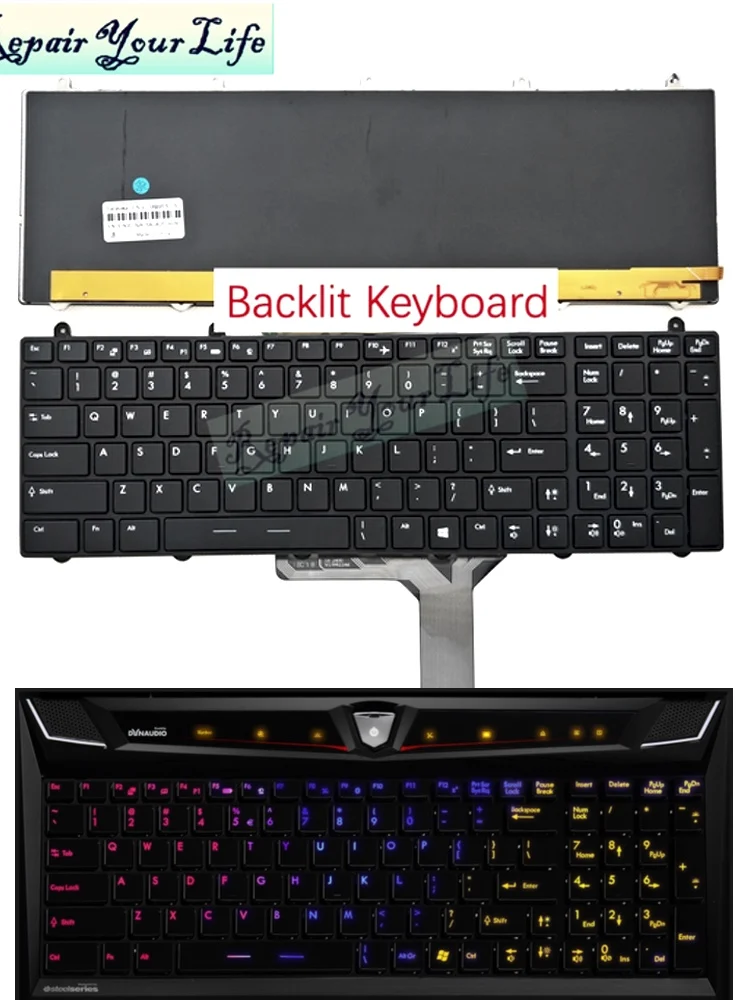 Оригинальная клавиатура GT60 с подсветкой для MSI GE60 GE70 GX60 GT70 GX70 GT780 GT780DX GT783