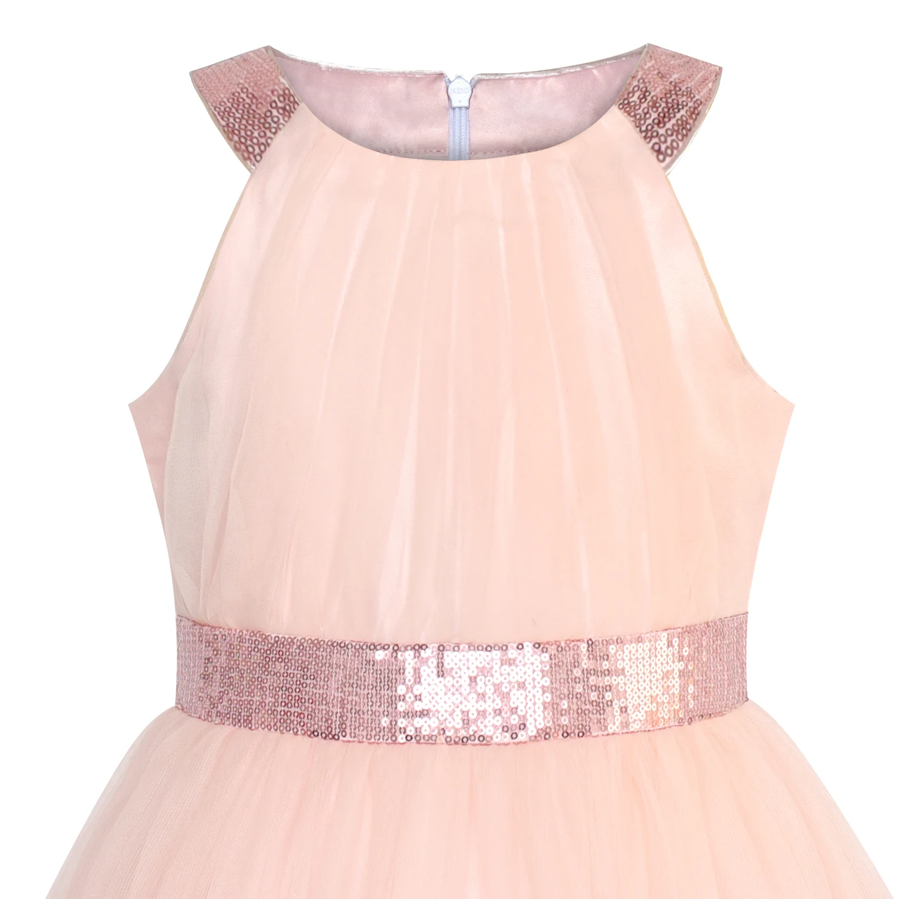 Flower Girl Dress Pink Maple Leaf Embroidered Halter 2020 Summer Princess Wedding Party Dresses Kids Clothes Pageant | Детская одежда и