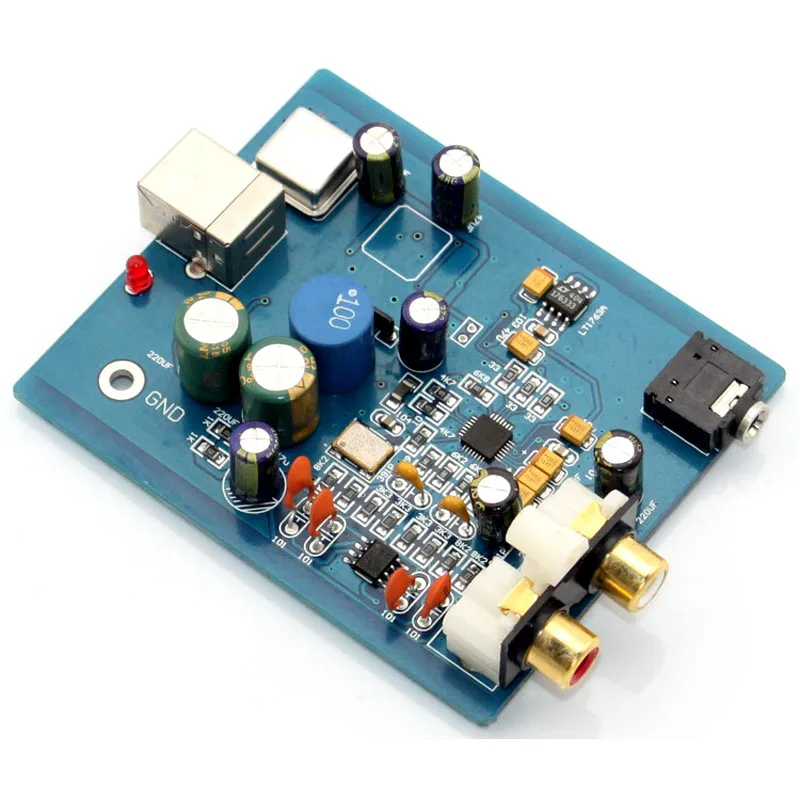 AAAE Топ для аудио усилителя модуль HIFI ES9018K2M SA9023 USB DAC декодер плата внешняя звуковая