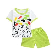 2019 new baby boy and girl clothes body suit quality 100 cotton children t shirt summer cartoon kids clothing sets tshirt