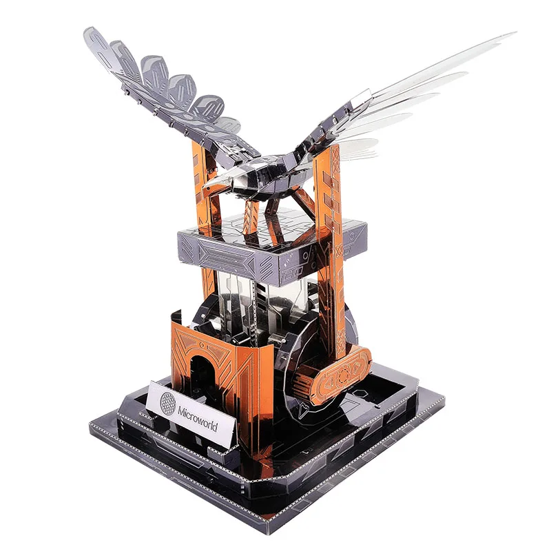 

MMZ MODEL Microworld Mechanical Eagle 3D Metal Puzzle DIY Assemble Model Kits Laser Cut Jigsaw Building Toys Z017 for gift