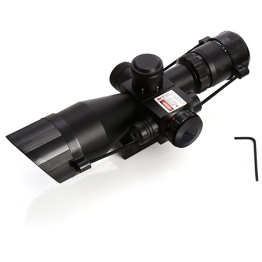 Beileshi Riflescope Red Dot Tactical 2 5 10x40 красный лазерный двойное освещение Mil dot с рельсовым