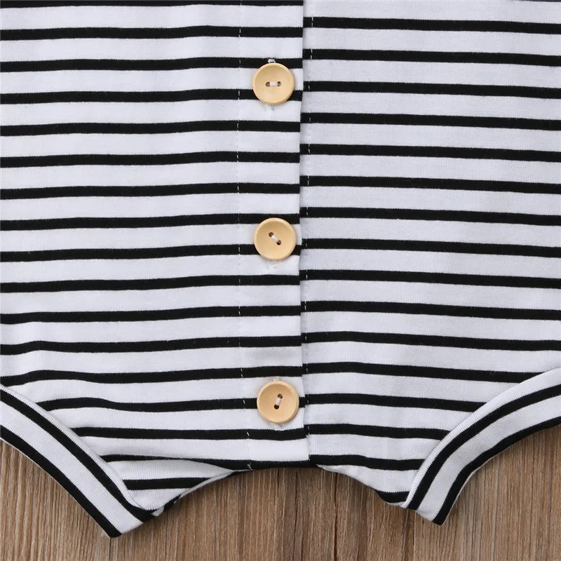 

toddler Baby Boys Girls Toddler Striped bodysuit Jumpsuit Bodysuit Cotton bodysuit baby girl summer tops