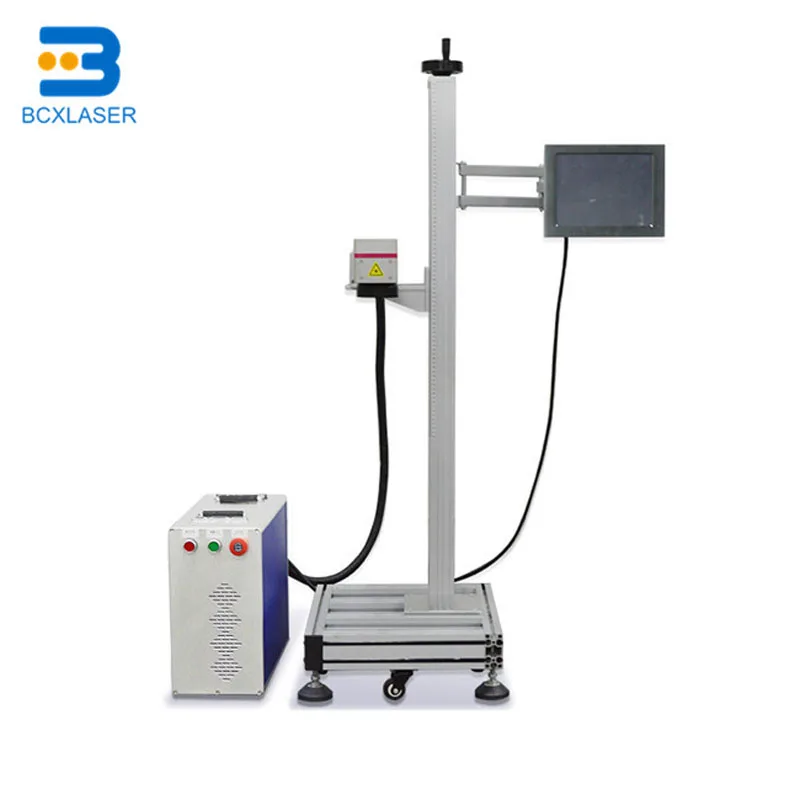 

fly fiber co2 non-metal laser marking machine print price for bottle food rice