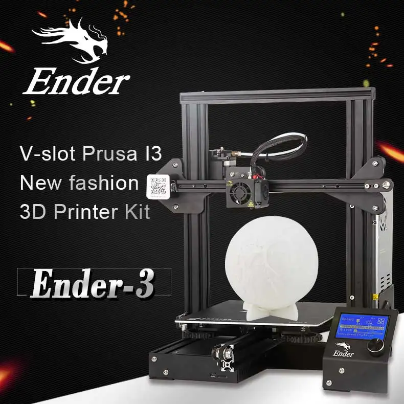 Creality Ender-3 DIY 3D-принтеры комплект 220*220*250 мм широкоформатной печати Размеры с MK8