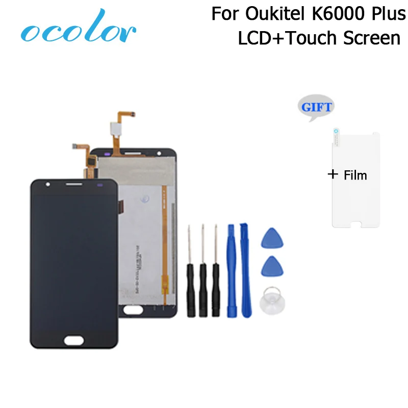 Ocolor для Oukitel K6000 плюс ЖК дисплей Дисплей и Сенсорный экран 5 дюйма Экран планшета