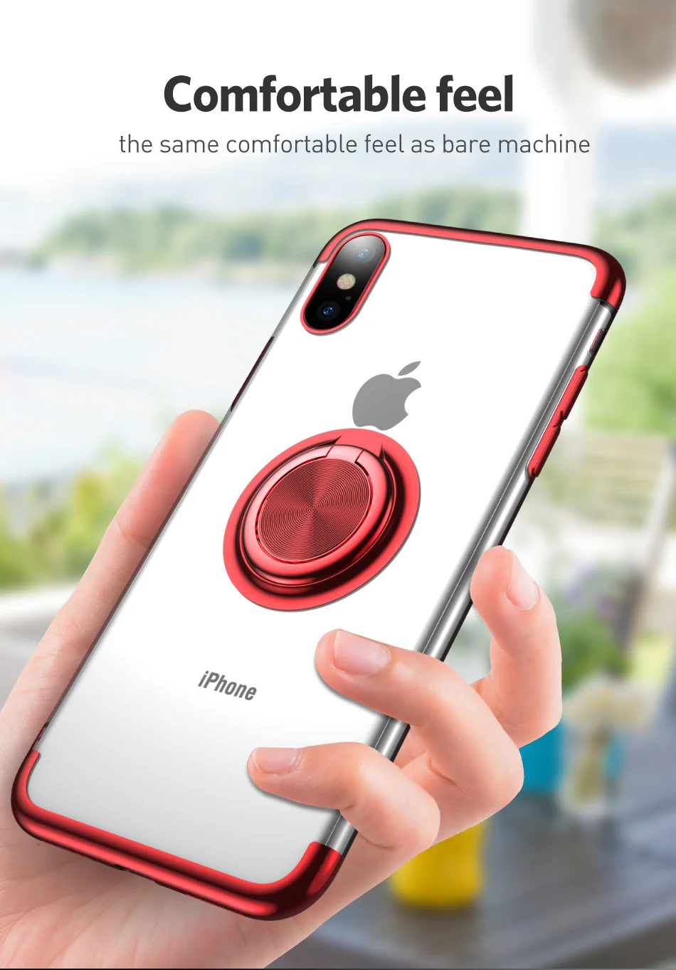 Чехол для iPhone Xs Max/Xr/Xs роскошный Автомобильный держатель подставка Магнитный