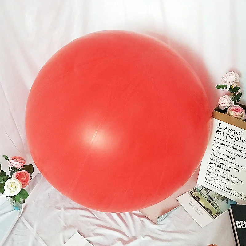 72 Inch Huge Jumbo Balloons Giant Latex Party Performance Decor Balloon Red | Дом и сад