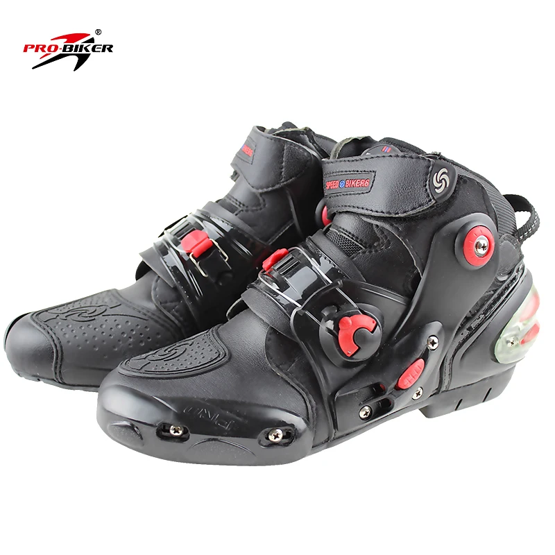 

New Motorcycle Boots PRO-BIKER A9001 Moto Racing Motocross Motorbike Shoes Protective Gear Bike Riding Boots