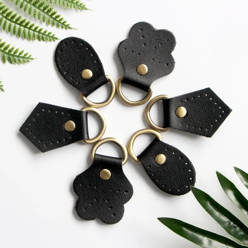

Black PU Leather Lightweight Organizers Leather Buckles DIY Handmade Bag Luggage Accessories With D Ring 10pcs/lot Wholesale