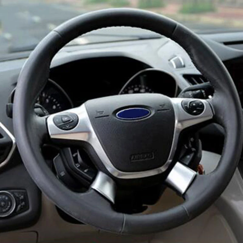 Оплетка рулевого колеса из хромированного АБС пластика My Good для Ford Focus 3 Mk3 Kuga Escape