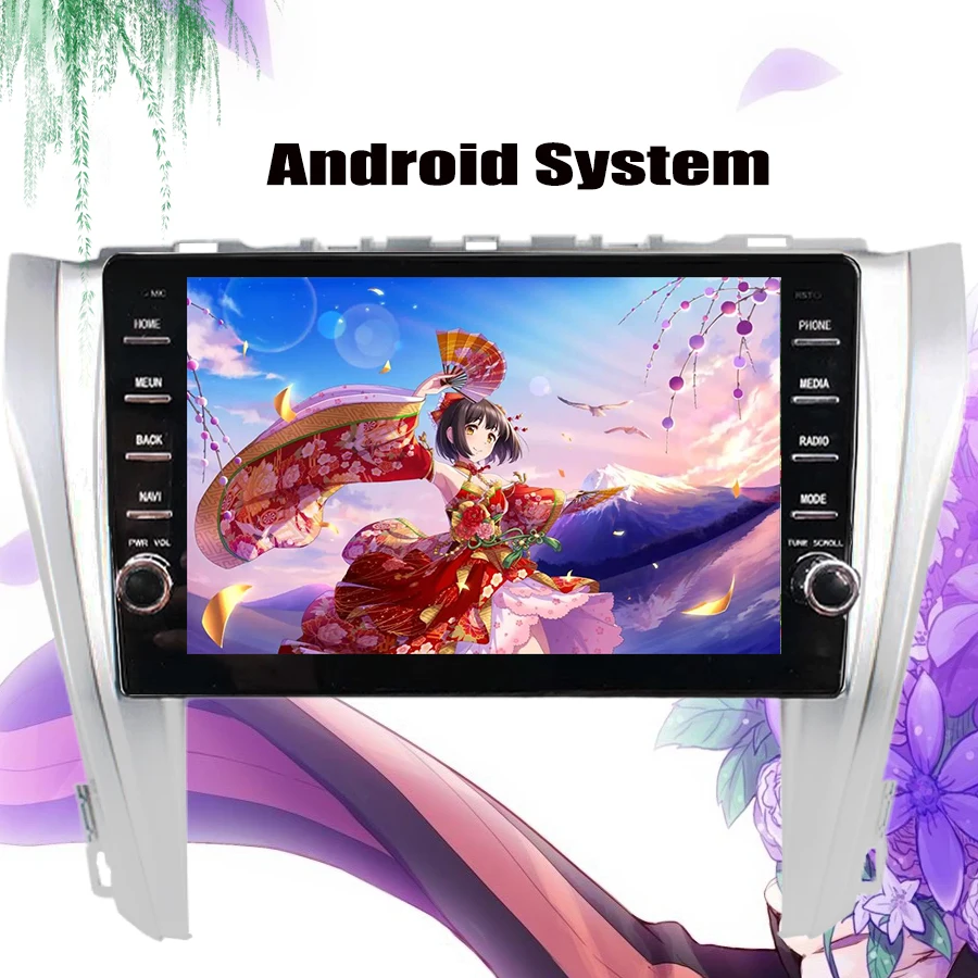 2 Din Авторадио GPS Android 10 0 автомобильный DVD мультимедиа для Toyota Camry 2015 2017 Ram 4 Гб ROM 64