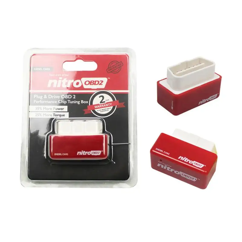 Чип Nitro OBD2 EcoOBD2 ECU 4 цвета штепсельная вилка и драйвер нитроobd2 Eco для бензинового
