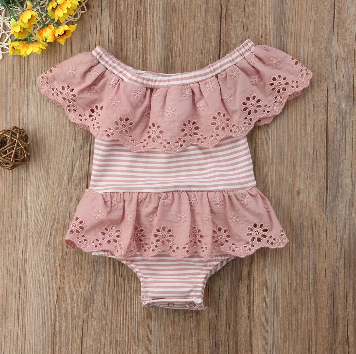 Pudcoco New Brand Newbron Infant Baby Girls Summer Solid Junpsuit Bodysuit Outfits 0-24M | Детская одежда и обувь