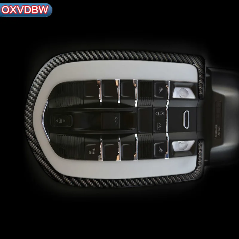 

Аксессуары для автомобилей porsche macan, аксессуары для салона автомобиля, панель управления освещением для чтения салона автомобиля, наклейка ...