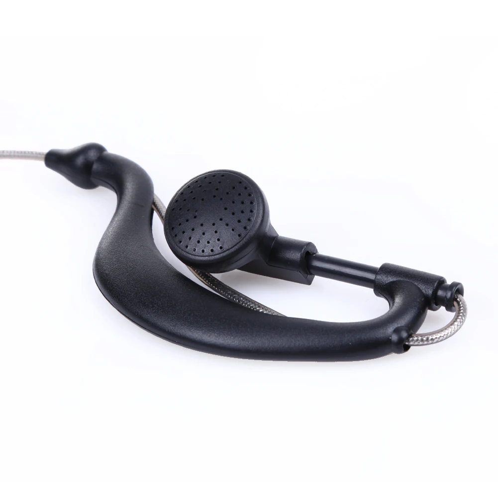 Black 2 Pin PTT Mic Headset for Kenwood Radio QUANSHENG PUXING WOUXUN HYT TYT TH Baofeng UV5R Earpiece Car Styling Accessory | Электроника