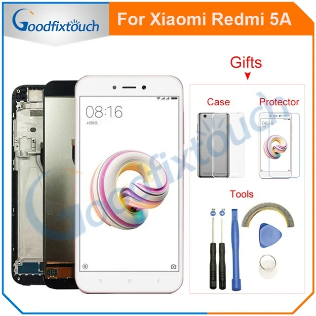 

ЖК-дисплей и дигитайзер сенсорного экрана в сборе с рамкой для Xiaomi Redmi 5A