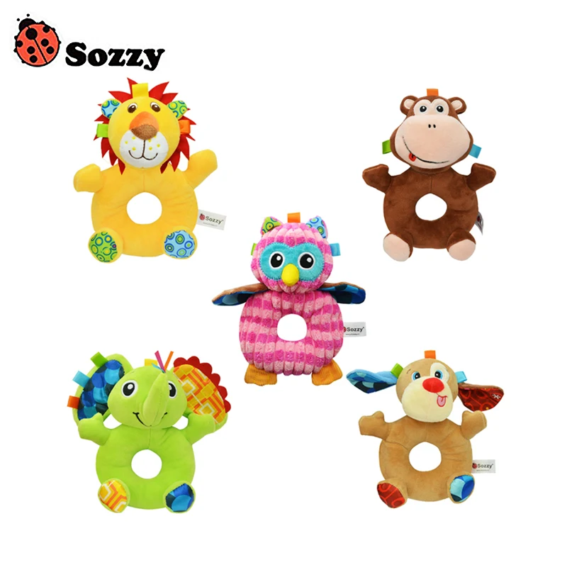Детская погремушка Knuffel мягкая игрушка прекрасный животные мультфильм для