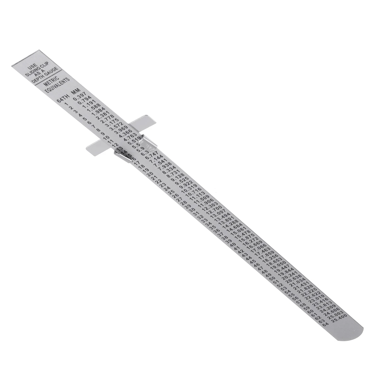 6 Inch 0-150mm Stainless Steel Gauge Standard Rule Scale Depth Length Marking Measuring Tool with Detachable Clip | Инструменты