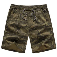 Camouflage Shorts Men Hot Casual Zipper Pocket Beach Shorts Male Bermuda Masculina Elastic Waist Brand Boardshorts Plus Size 5XL