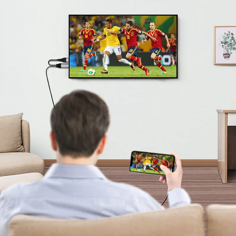 Для iPhone HDMI кабель 4k HD 3 5 M 8pin к HDTV ТВ адаптер для Lightning Apple iPad Air iOS конвертер с USB