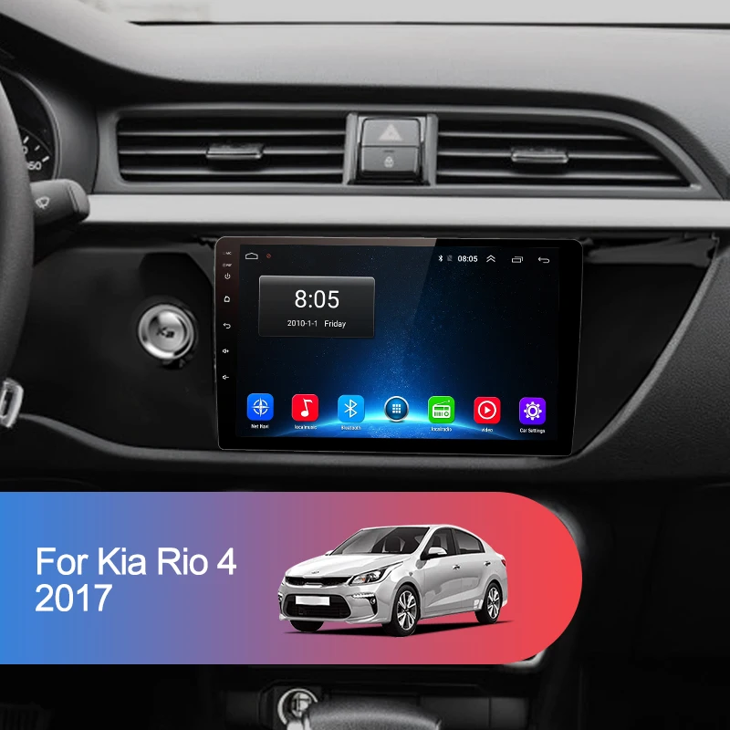Автомобильный Радио Мультимедийный видео плеер навигация Gps для Kia Rio 3 4 2011 2016