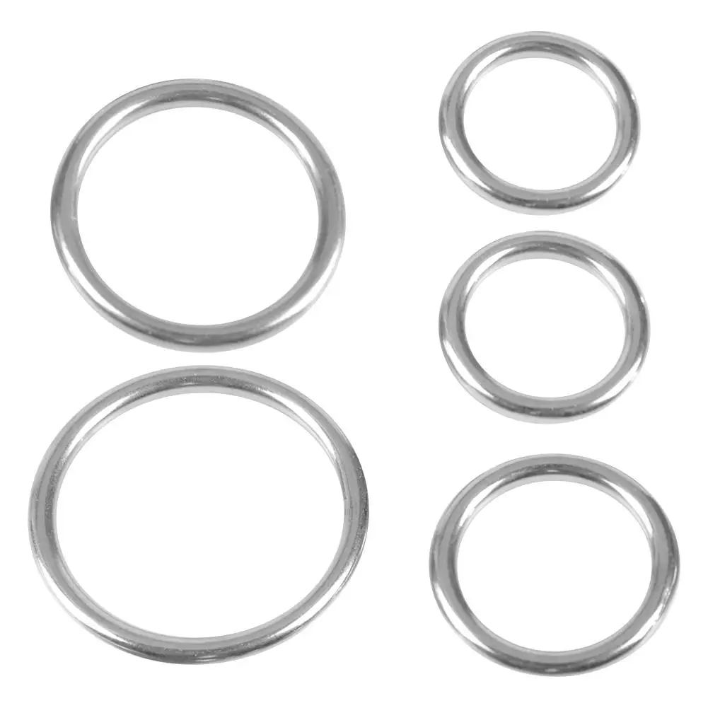1 шт. 5 стилей длинных дополнительных серебряных колец сварочное круглое кольцо