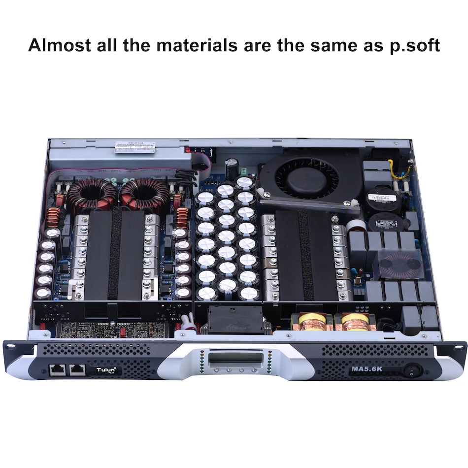 2-канальный 1U Class D 5600 Вт Профессиональный усилитель мощности K3 сабвуфер ПА