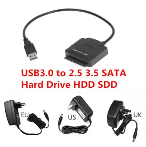Sata адаптер Кабель USB 3 0 на конвертер 2 5 дюймов Супер Скоростной жесткий диск для HDD
