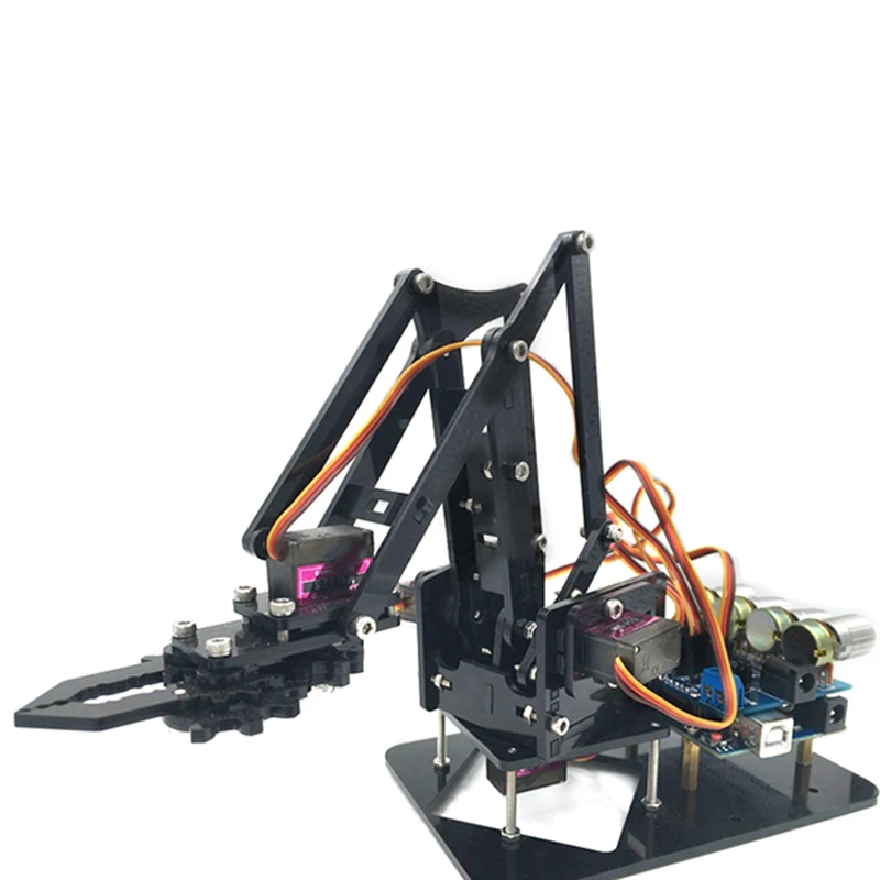 Новейший DIY 4DOF Robot Arm 4 вращающаяся механическая рука робота с rduino R3 шт. сервопривод