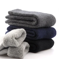 4 pair lot mens thicken thermal solid color home floor socks male casual cotton wool cashmere casual men winter warm socks gift