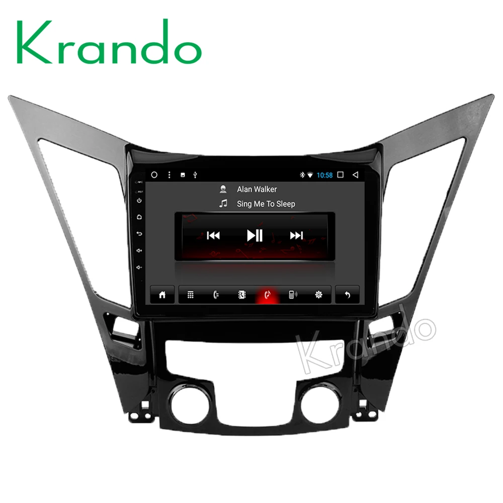 Krando Android 8 1 10 "IPS полный сенсорный большой экран Автомобильная Мультимедийная
