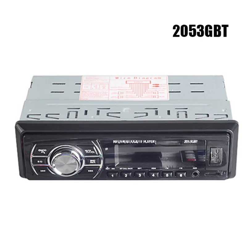 Автомагнитола 1 Din Автомобильный MP3 плеер Aux in FM Тернер Bluetooth 12 В Поддержка USB/SD/MMC