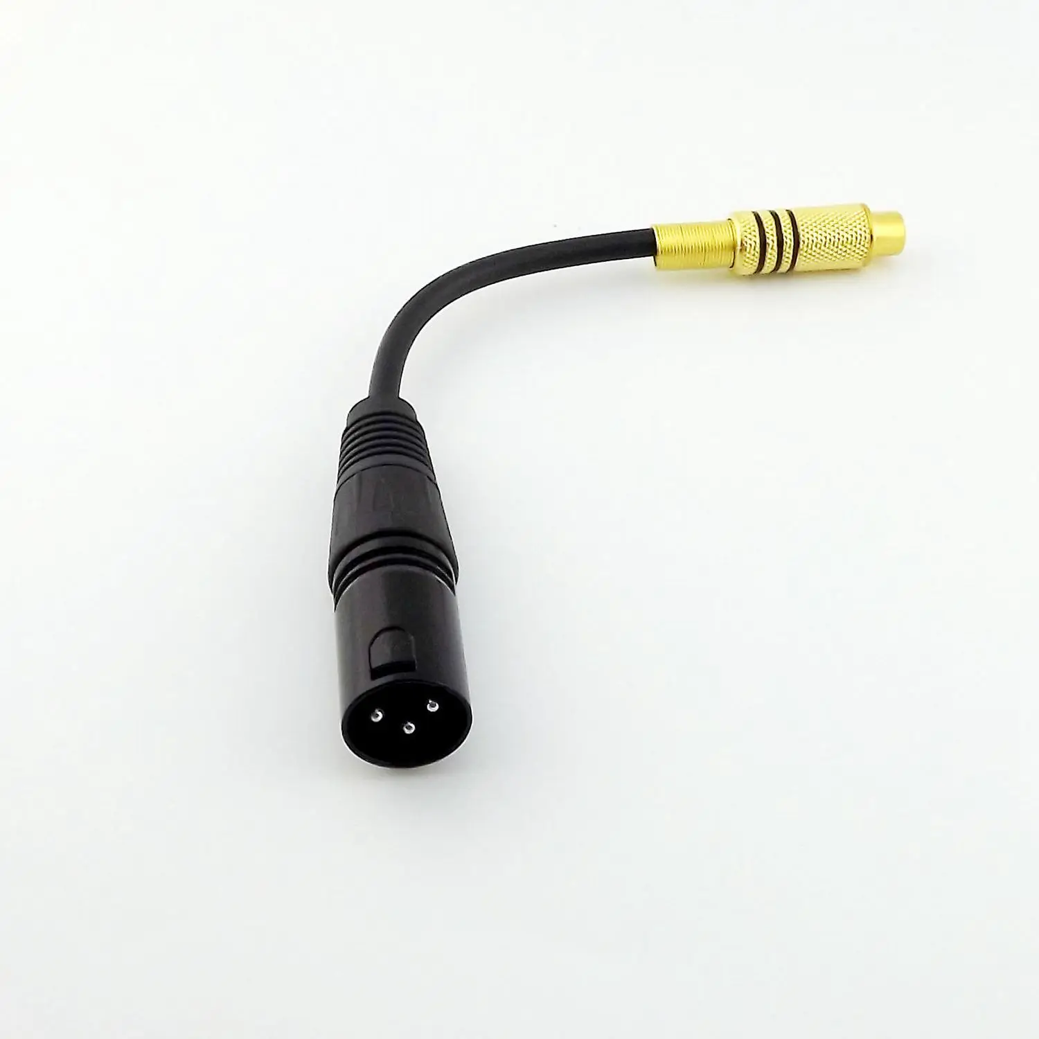 HOT 3Pin XLR Female to single phono RCA коаксиальный экранированный кабель позолоченный 15 см| |