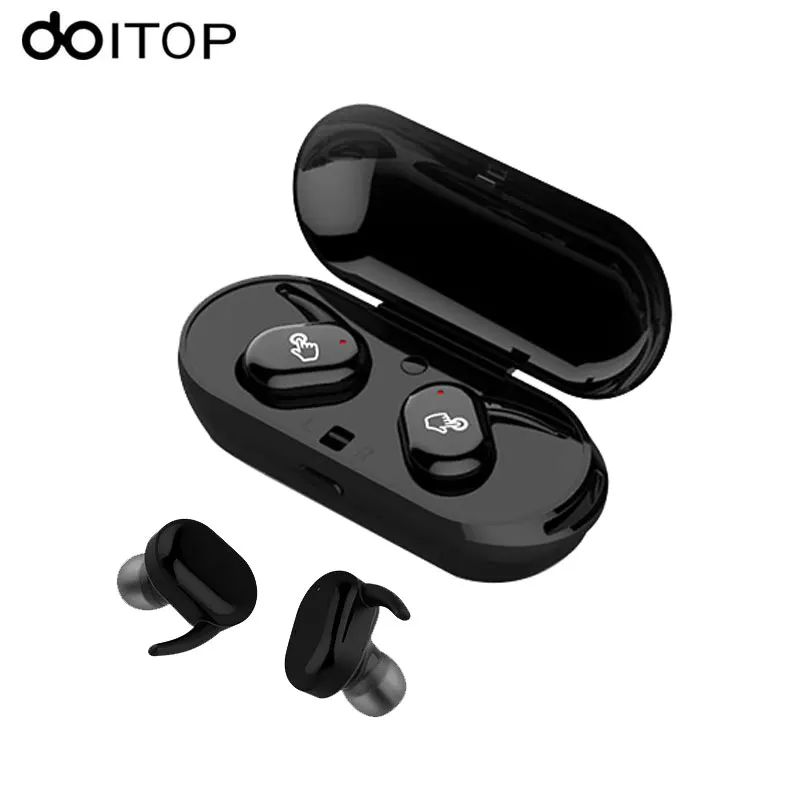Беспроводные наушники DOITOP Twins TWS Bluetooth стерео спортивные водонепроницаемые мини