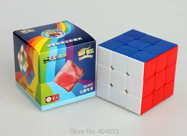 Shengshou Радуга 3x3 куб магический скоростной Твист Головоломка развивающая игрушка