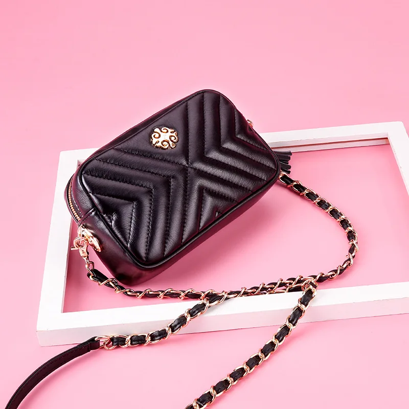 GIAEVVI натуральная кожа Crossbody Для женщин Сумочка дизайнер Малый Курьерские сумки