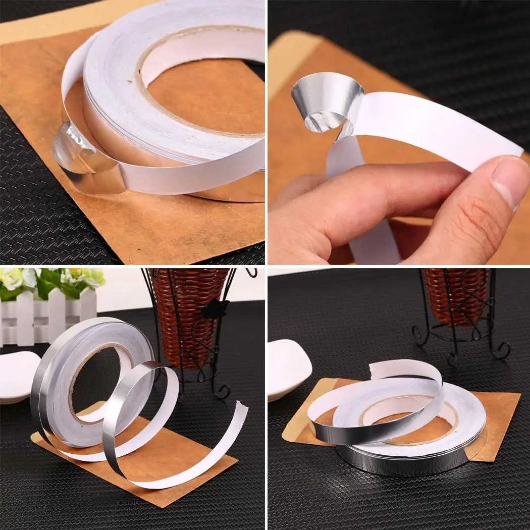 6inch Sealing Aluminium Repairs Heating Foil Duct 158inch Silver 0 5cm 1 Roll 400cm Tape Adhesive | Обустройство дома