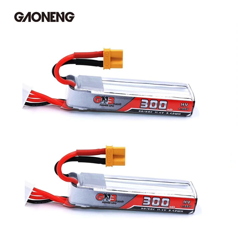 1 шт./2 шт. Gaoneng 11 4 V 300mAh 30C/60C 3S HV 35 Lipo батарея XT30 разъем для полной скорости