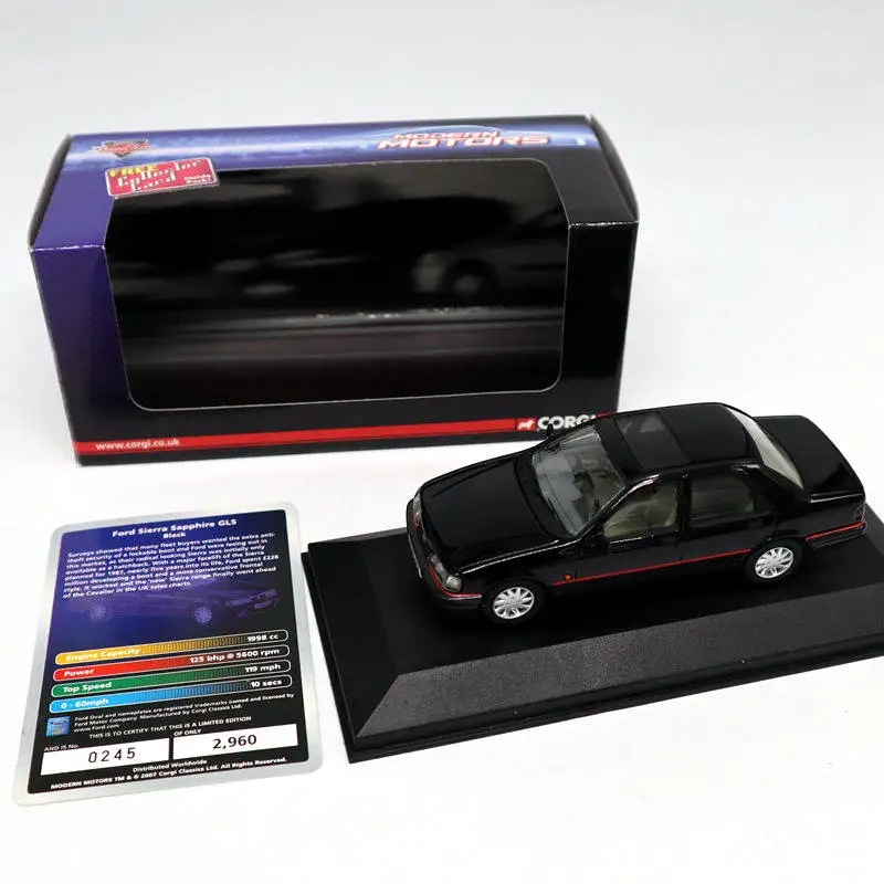 1:43 Масштаб Corgi LLEDO Vanguards Ford Sierra Sapphire GLS VA09901 литые модели игрушечных автомобилей с
