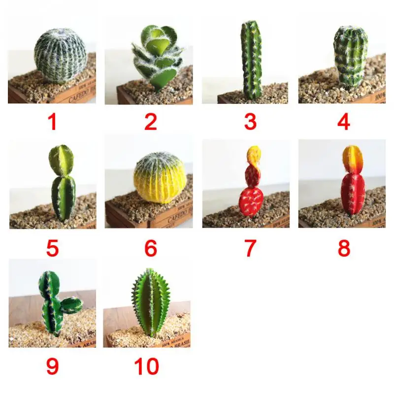Декоративные растения креативные DIY пейзаж поддельные кактус сад яркие