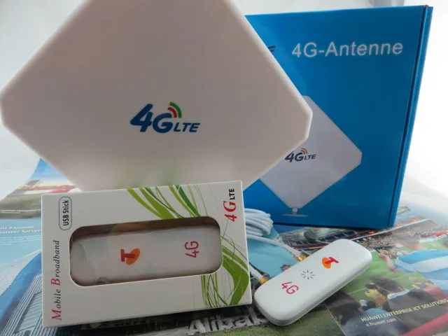 Оригинальная Внешняя Антенна Huawei 3G 4G LTE 35 дБи TS9 2M + ZTE MF823 FDD 800/900/1800/2600 МГц USB