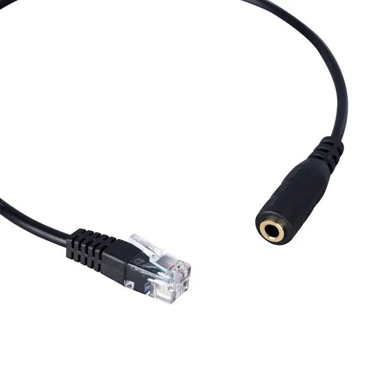 3 5 мм штекер Джек на RJ9 гарнитура для офиса Кабель-адаптер телефона | Электроника