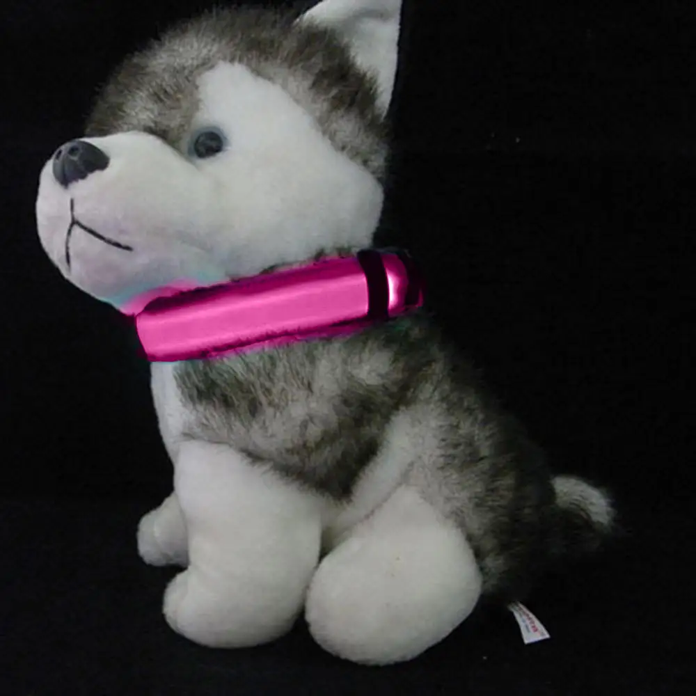 

LED Dog Pet Collar Flashing Luminous Adjustable Safety Light Up Nylon Tag