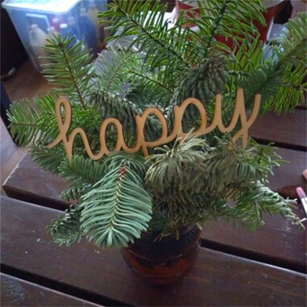 6 шт. деревянные вырезы для надписей свободно стоящие украшения сделай сам