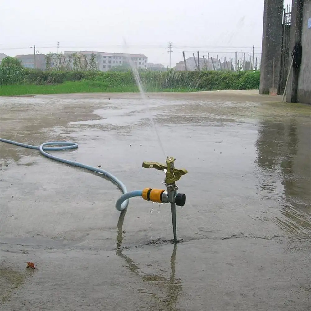 360 Degree Rotating Rocker Arm Water Sprinkler With Ground Pin Controllable Angel Spray Plant Watering Irrigation Device | Дом и сад