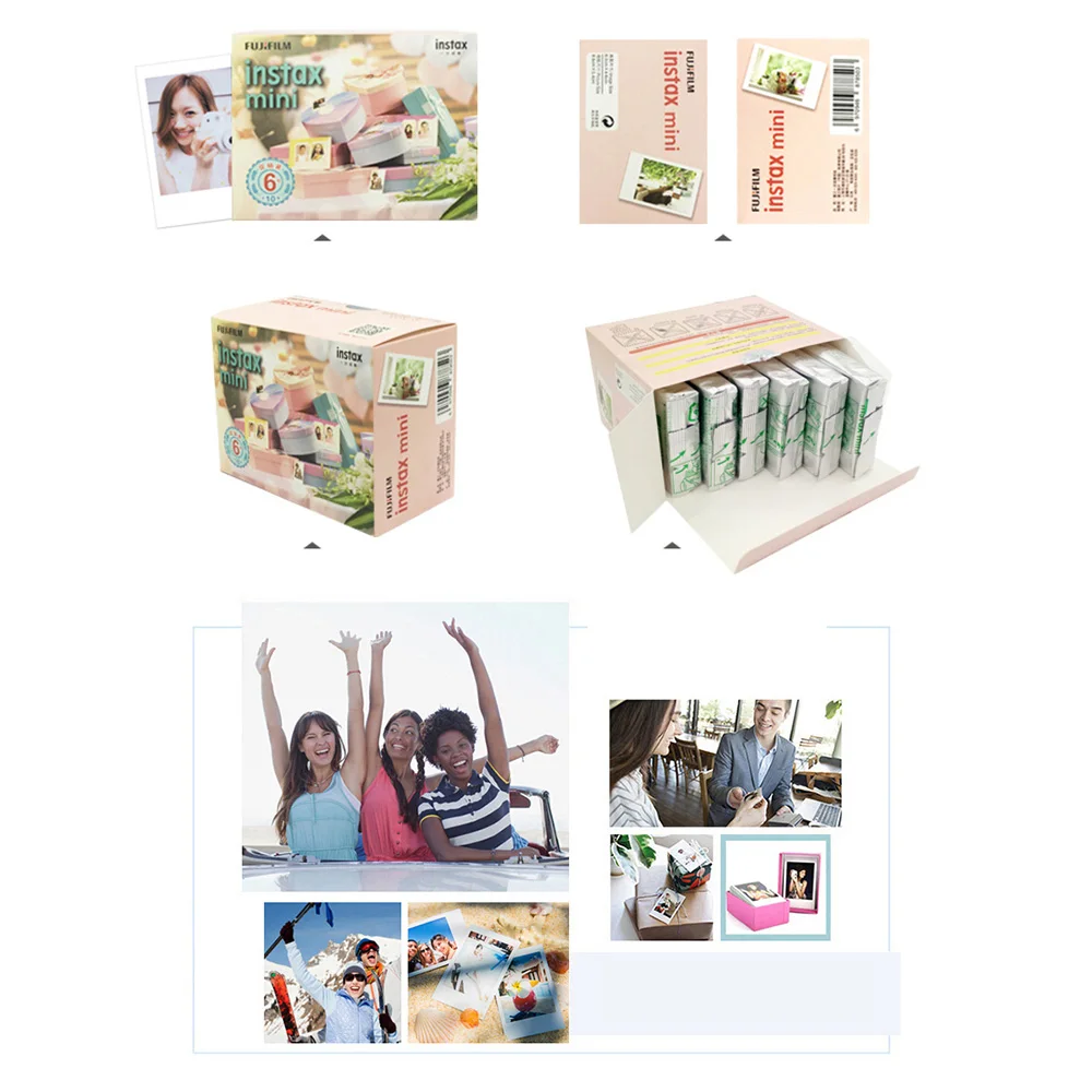 60/120/180 шт белая пленка для Fuji Instax Мини моментальной фотографии Фотобумага ЖК