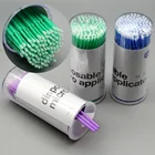 Kimcci 100 шт.лот одноразовый макияж ватный тампон кисти для Ресниц Микро тушь для ресниц инструмент для снятия наращенных ресниц